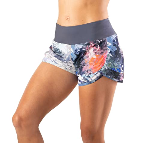 Tough Mode Womens 3" Lightweight Running WOD Volleyball Shorts Workout Mesh Liner Zip Pocket - Image 3