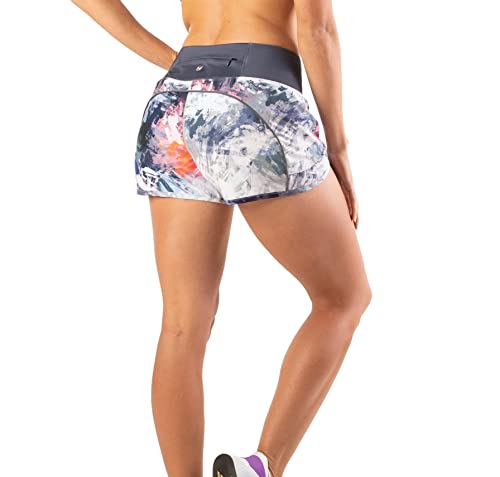 Tough Mode Womens 3" Lightweight Running WOD Volleyball Shorts Workout Mesh Liner Zip Pocket - Image 4