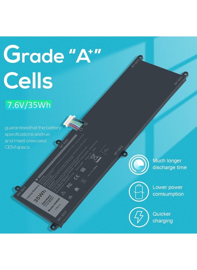Terabyte VHR5P Laptop Battery Replacement for Dell Latitude 5175 5179 E5175 E5179 Series Notebook Tablet RHF3V 0RHF3V XRHWG 0XRHWG PRR5V 0PRR5V ZYVP1 0ZYVP1 [7.6V 35Wh / 4375mAh]  - Image 4