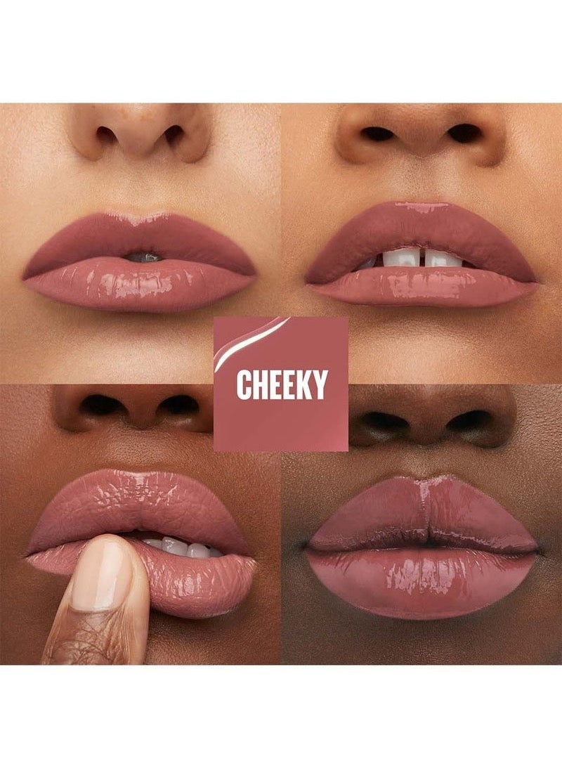 MAYBELLINE NEW YORK Super Stay Vinyl Ink Longwear Transfer Proof Gloss Lipstick, 35 CHEEKY - Image 3