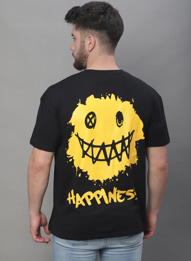 Take Two Men Black Graphic Print Oversized T-Shirt By Door74 - Image 2