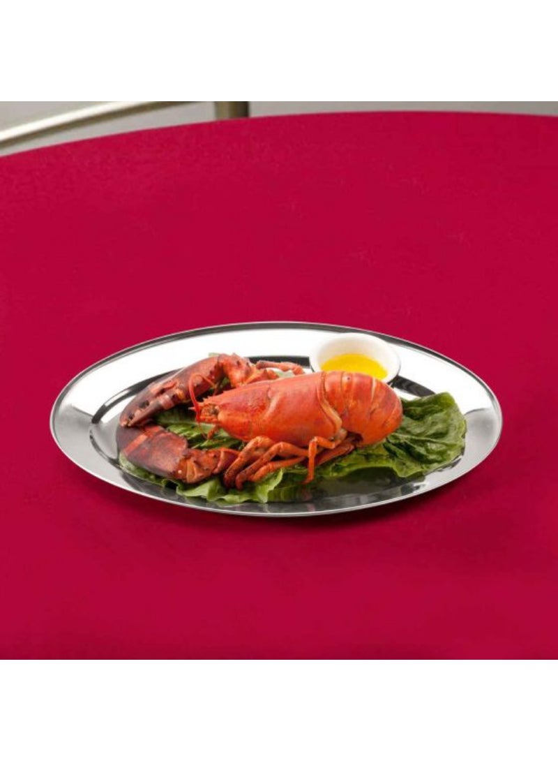 Top Pick Steel Oval Tray Has A Refined Finish