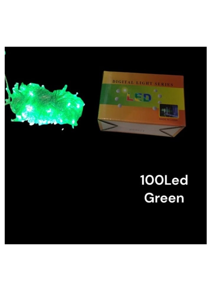 Generic - Saudi National Day 100 Led Green String Light - Image 1