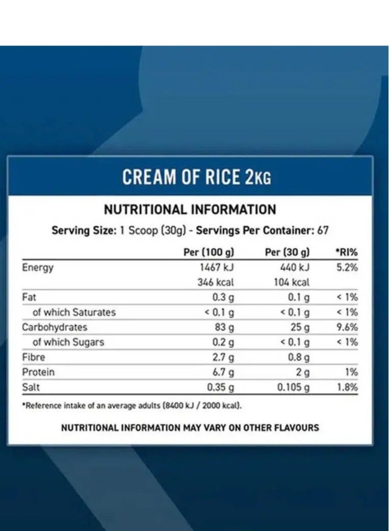 Applied Nutrition Cream of Rice 67 Servings Golden Syrup - Image 4
