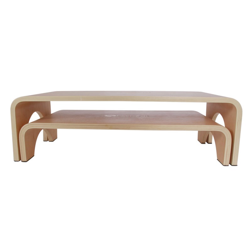 EarthLite Wooden Step Stool - 7'' High, Large Surface, Strong & Stable Bed Step, Foot Stool, Massage Step-Up - Image 2
