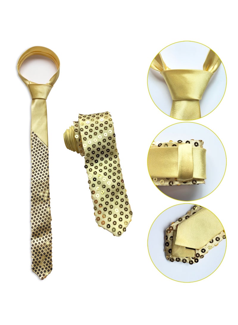 Sequin Tie Retro Disco Costume Accessory for Party Stage Performance - Image 2