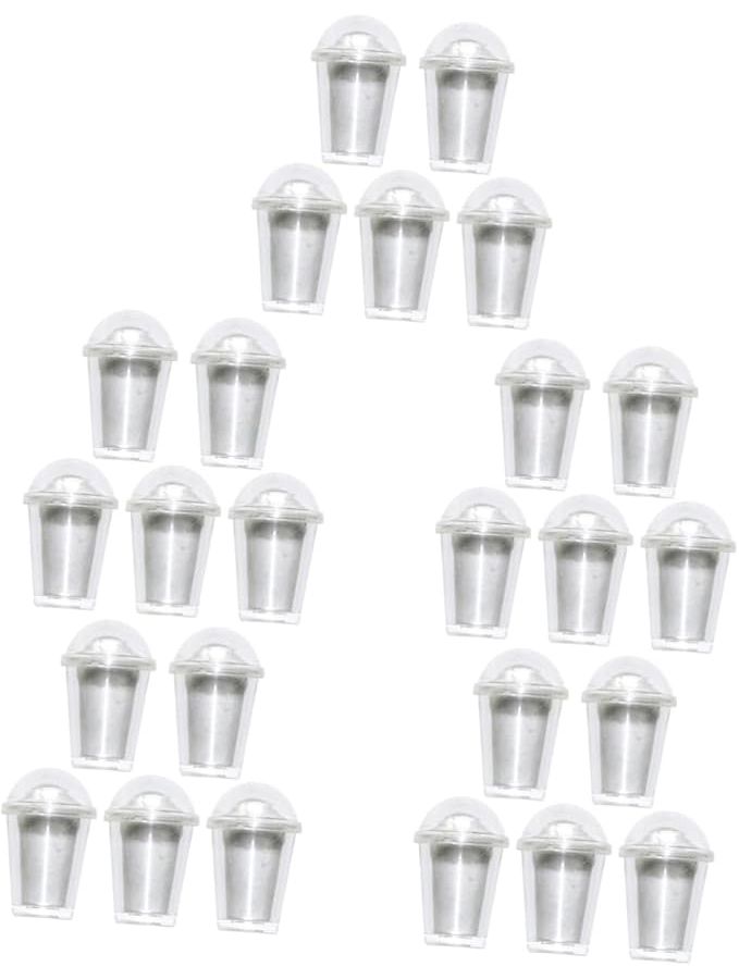 Miniature Milk Tea Cups 25 Sets Tiny House Accessories For Dollhouse Decoration DIY Crafts - Image 1