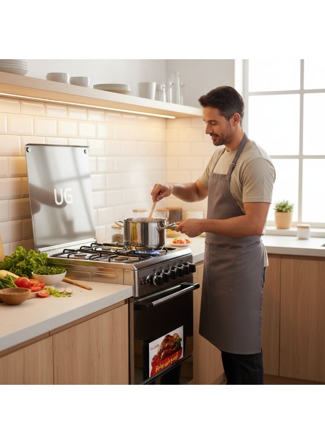 Union Gas Silver Cooker 4 Burners 55x55 cm - Image 4