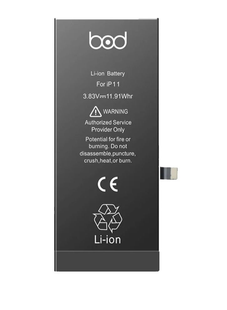 BOD Li-ion Original High Capacity Battery For iPhone 11 Black - Image 1