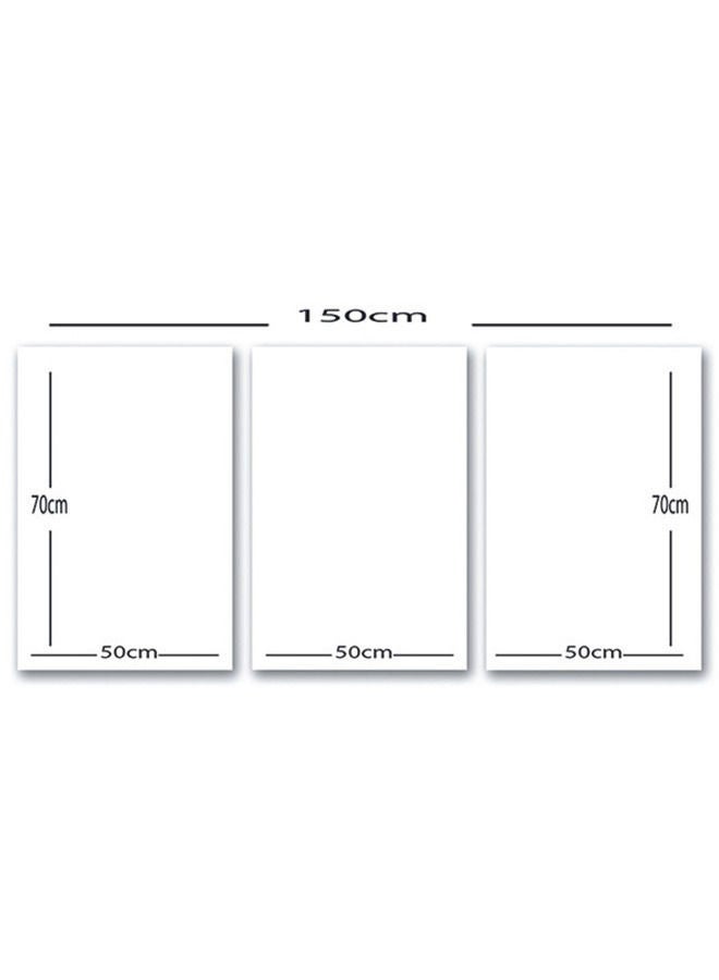 Marktna Three Wall Panels 150x70cm With an Islamic Design, Brown Frame And a Transparent Acrylic Layer 0.5kg - Image 3