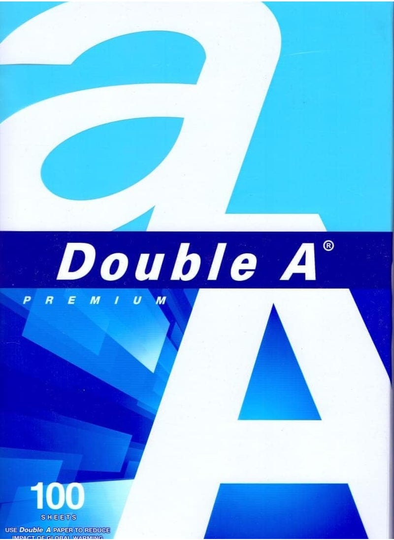 100-Sheet Double A A4 Size Paper White Sheets