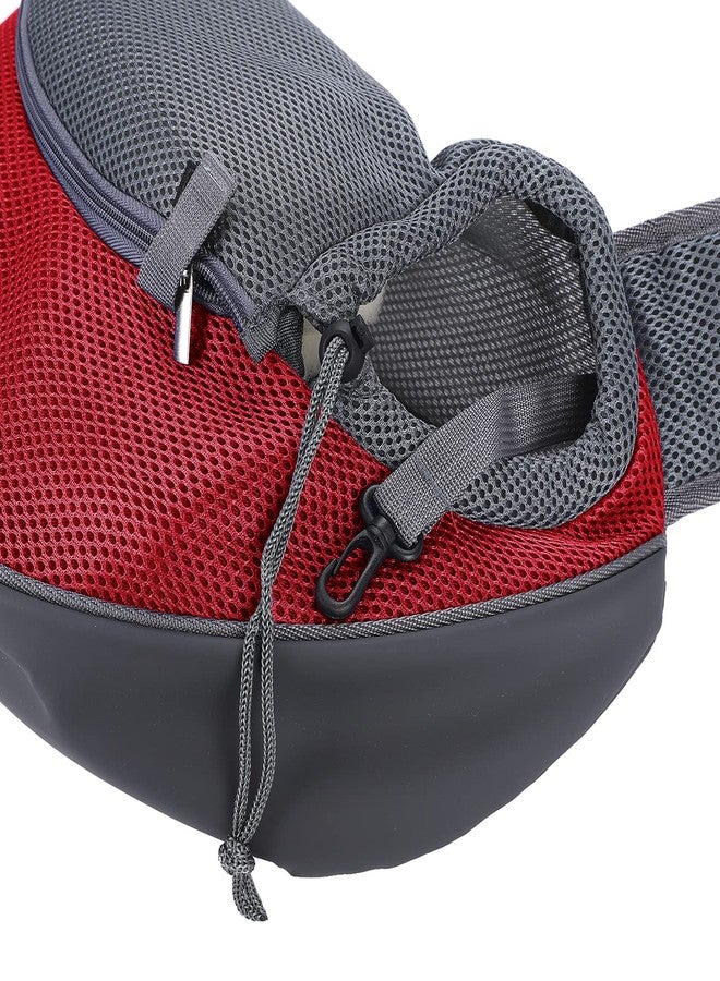 IBLUELOVER Dog Sling Carrier Hand-Free Puppy Carrier Purse Breathable Mesh Pet Chest Bag Adjustable Outing Pet Travel Sling Bag for Small Dogs Cats Rabbits(Under 10 lbs) - Image 3