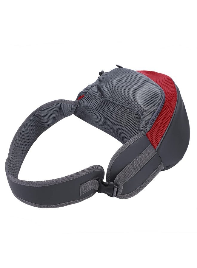 IBLUELOVER Dog Sling Carrier Hand-Free Puppy Carrier Purse Breathable Mesh Pet Chest Bag Adjustable Outing Pet Travel Sling Bag for Small Dogs Cats Rabbits(Under 10 lbs) - Image 4