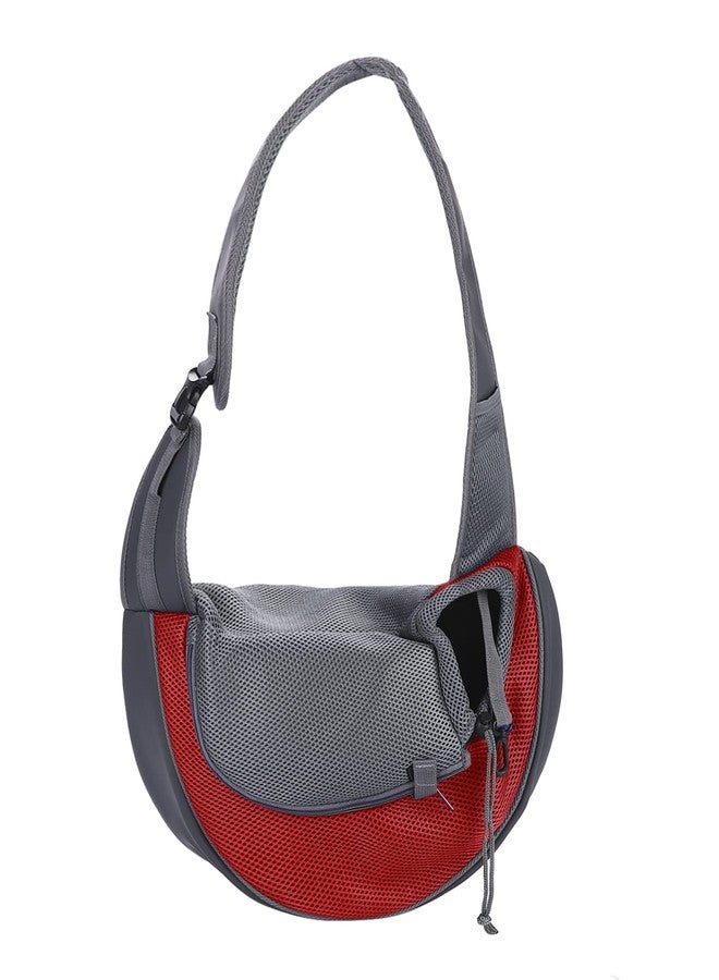 IBLUELOVER Dog Sling Carrier Hand-Free Puppy Carrier Purse Breathable Mesh Pet Chest Bag Adjustable Outing Pet Travel Sling Bag for Small Dogs Cats Rabbits(Under 10 lbs) - Image 2