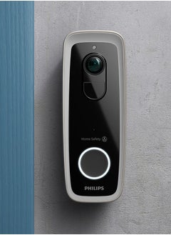 Philips 3MP 2K Home Safety 5000 Series Wireless Video Doorbell, Pre-recorded responses, Privacy & Activity Zones, 2K Clarity & Night Vision, Up to 128GB MicroSD Slot - HSP5300/01  - Image 2