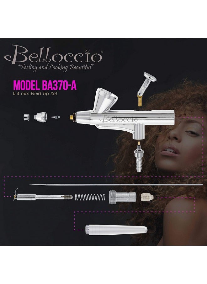 Belloccio Belloccio Cosmetic Makeup Airbrush Multi-Purpose Precision Gravity Feed Airbrush with a 0.4mm Tip and 1/16 oz Cup  - Image 3