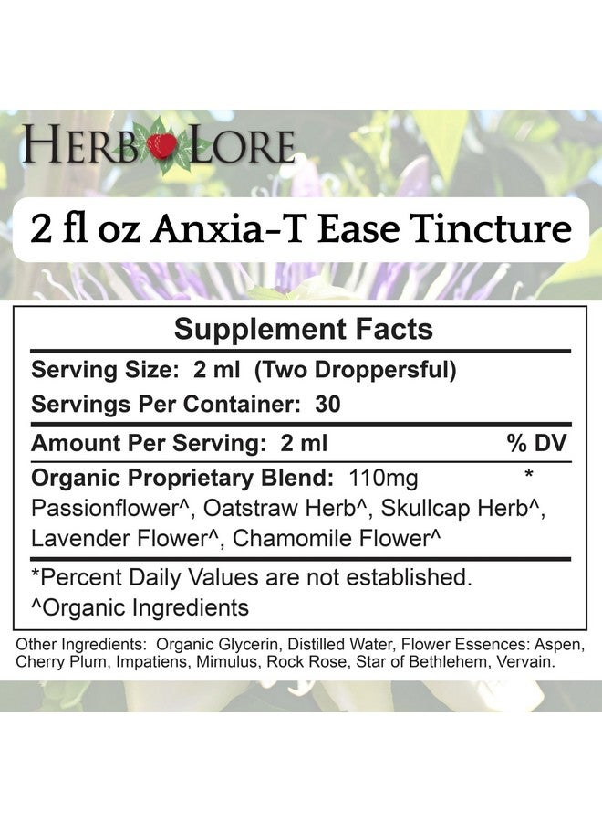 Herb Lore Anxia-T Ease Tincture - Herbal Mood & Relaxation Support with Passionflower, Lavender, Chamomile and Flower Essences (2 fl oz) - Image 3