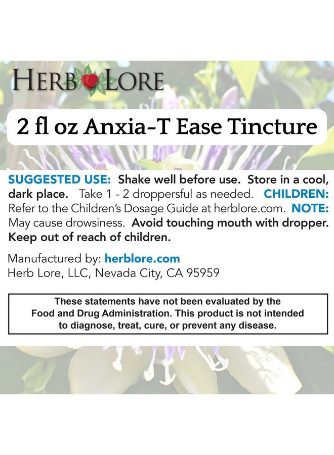 Herb Lore Anxia-T Ease Tincture - Herbal Mood & Relaxation Support with Passionflower, Lavender, Chamomile and Flower Essences (2 fl oz) - Image 4