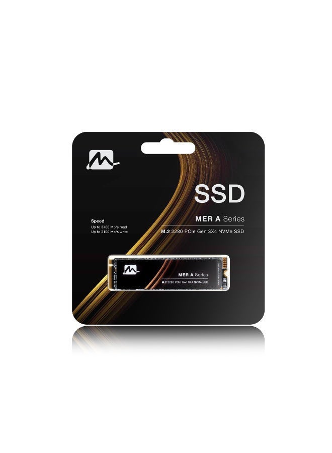Mercury MERA-Series M.2 NVMe SSD, PCIe Gen3 x4, 2280, 3400MB/s Read Speed, 3100 MB/s Write Speed (512, GB) - Image 2