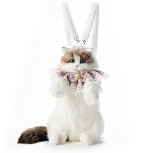 Chongker Stuffed Realistic Cat Plush Backpack, Cute and Soft Cat Shaped Backpack with Detachable Straps, Enough Room to Hold Keys, Wallet, Cell Phone, Ideal Gift for Girls, Ragdoll - Image 1