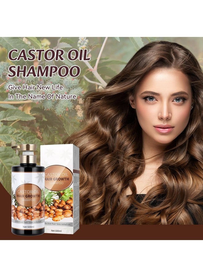 Silvercell Castor Oil Shampoo for Hair Growth, Hair Loss Shampoo Strengthens Hair Roots, Shampoo for Thinning Hair for Women Nourishes Dry Hair, Hair Thickening Shampoo for Men, 16.91 fl.oz - Image 2