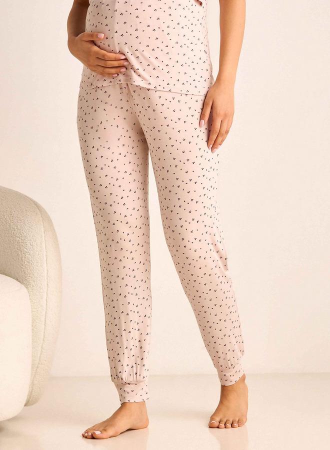 سبلاش فيڤ طقم بيجامة وتيشيرت للحوامل بطبعة - Image 3