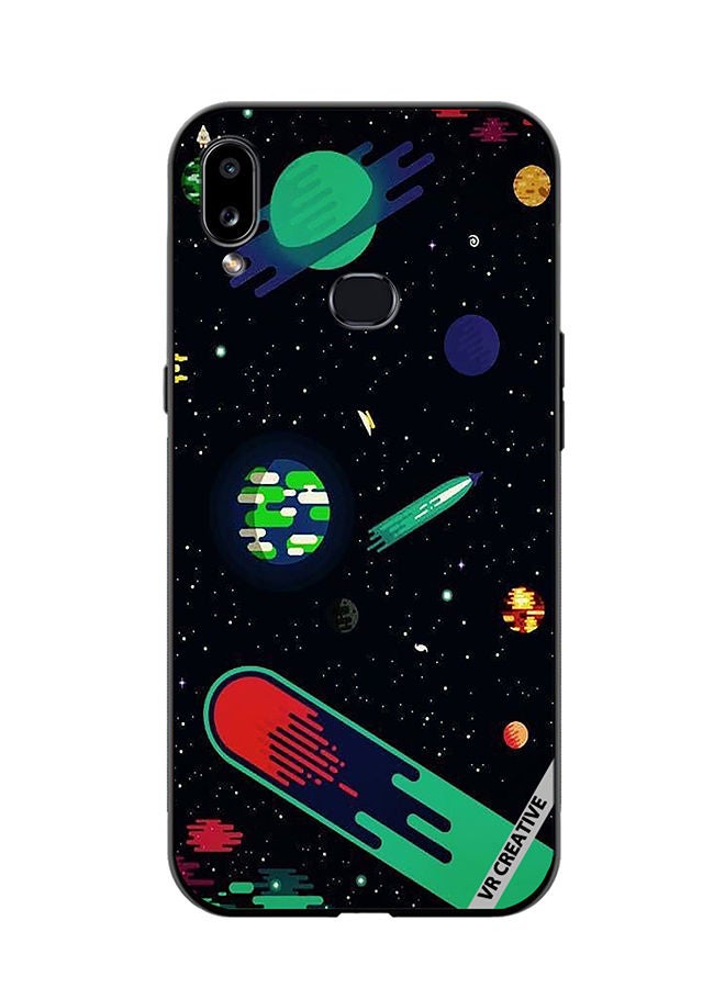 VR CREATIVE Protective Case Cover For Samsung Galaxy A10s Galaxy Design Multicolour - Image 1