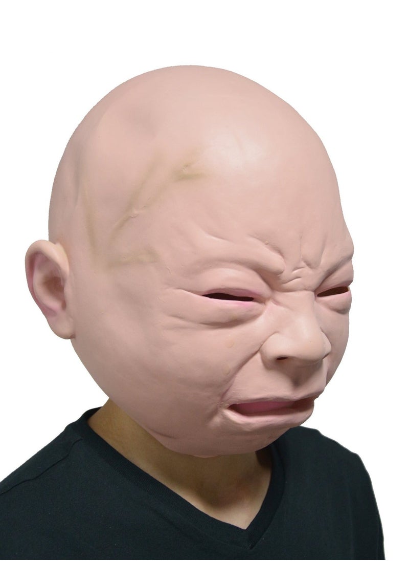 Baby Party Adult Full Head Latex Mask, Multi, Standard  - Image 4