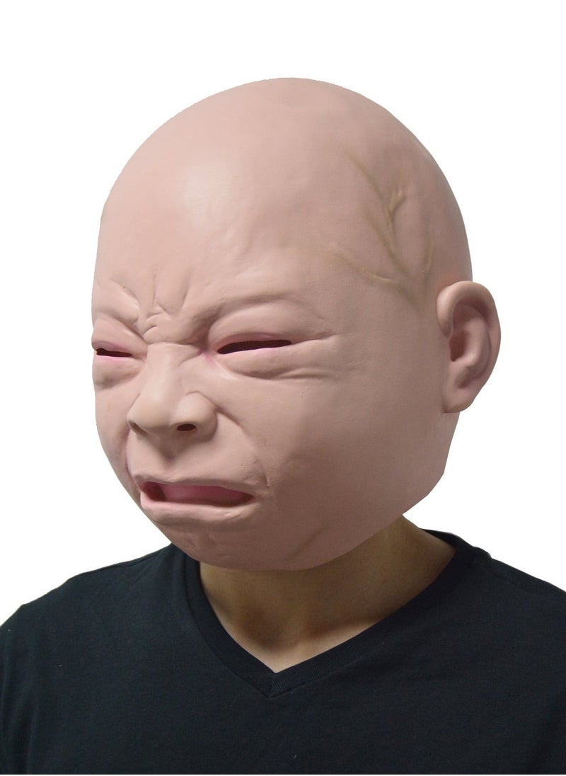 Baby Party Adult Full Head Latex Mask, Multi, Standard  - Image 5