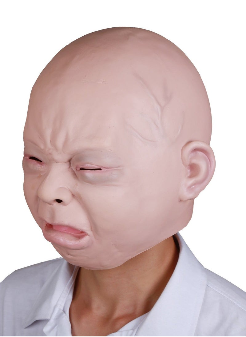 Baby Party Adult Full Head Latex Mask, Multi, Standard  - Image 2