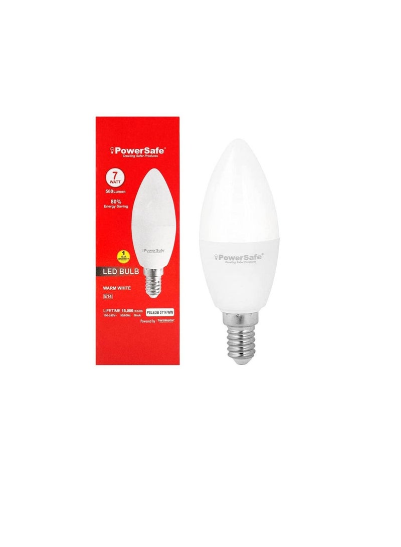 Powersafe LED Bulb 7W Warm White E-14 (Candle Shape) PSLEDB 0714 WW PowerSafe - Image 3