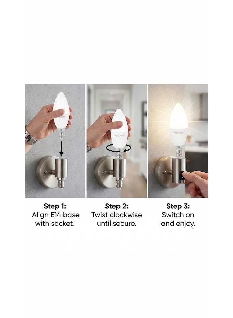 Powersafe LED Bulb 7W Warm White E-14 (Candle Shape) PSLEDB 0714 WW PowerSafe - Image 2