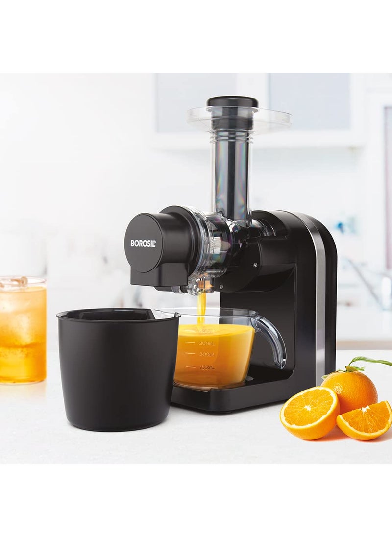 BOROSIL Borosil Nutririch Juicer Slow Juicer With Masticating Technology 85 Rpm 200 W Motor For Nutrient Rich Juice 200 Watts  - Image 1