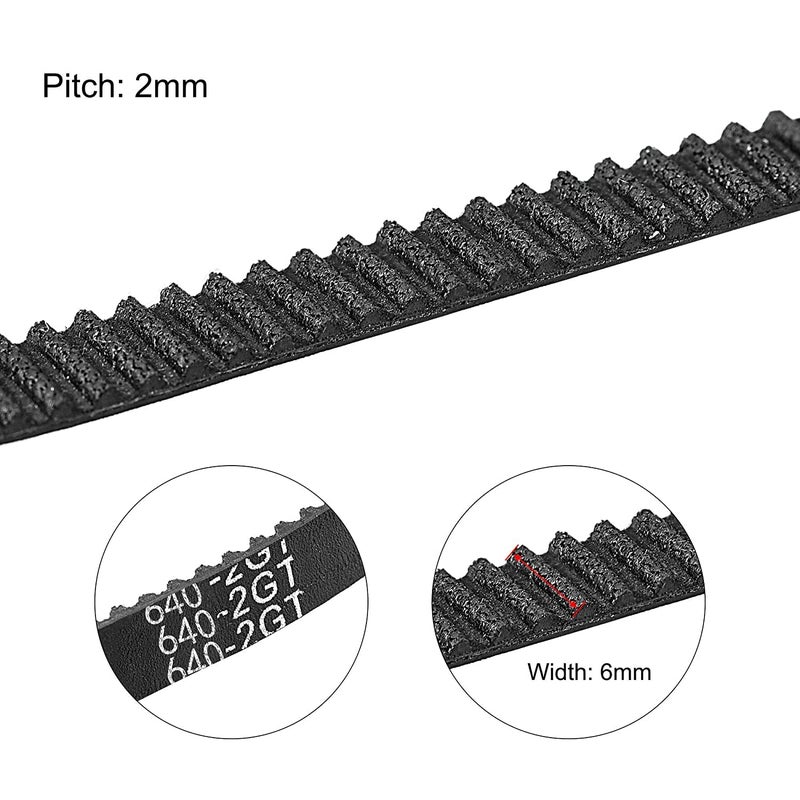 GT2 Timing Belt 640mm Circumference 6mm Width Closed Loop for 3D Printers 2pcs - Image 4