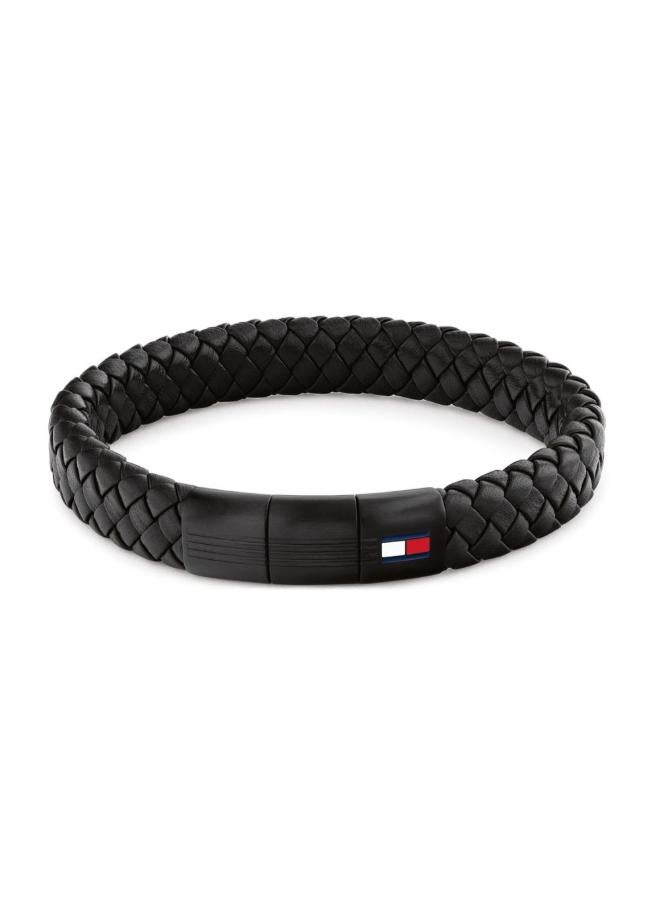 TOMMY HILFIGER Braided Leather Bracelet - Image 1