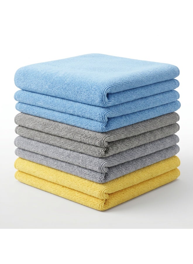 Manful 340 GSM Microfiber Cleaning Cloth 5Pcs – 40 * 40cm Ultra Thick Car Drying Towels, Premium Microfiber Towels for Car Wash, Detailing, Polishing, Scratch-Free - Image 1