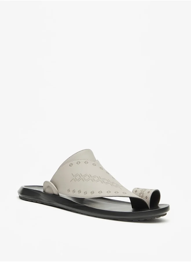 Al Waha Men's Textured Slip-On Arabic Sandals