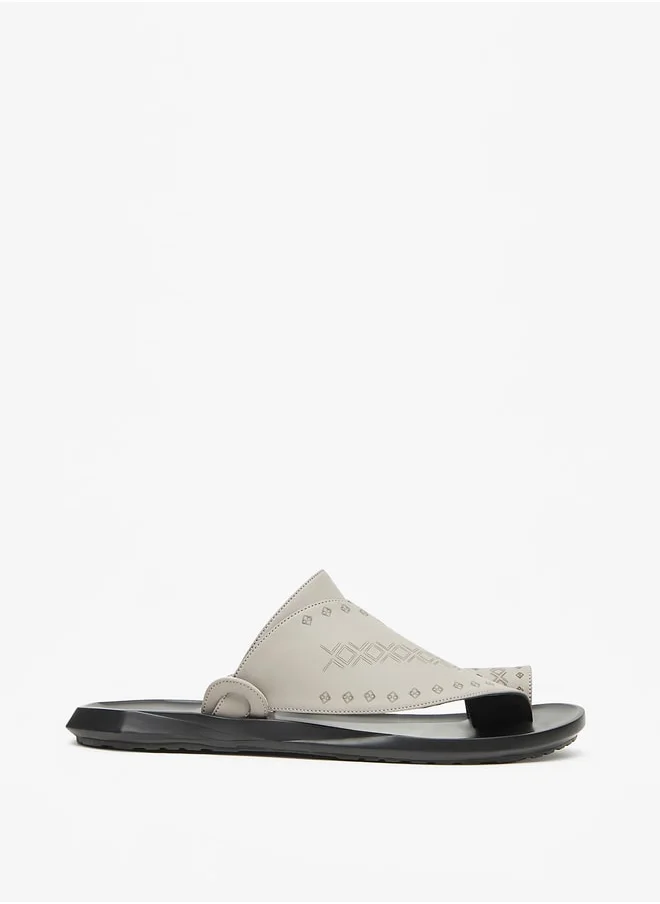 Al Waha Men's Textured Slip-On Arabic Sandals