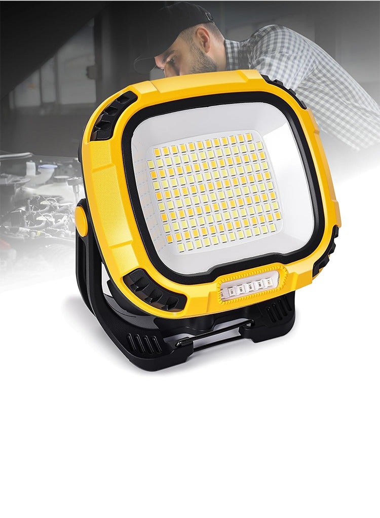 Mr.Smart 6000mAh Magnetic Work Light Rechargeable with 4000 Lumen IP65 Waterproof, 30H Runtime, 4 Brightness & 4 Color Modes with Red SOS, Strong Magnet Base for Car Repair, Camping, Emergency - Image 1