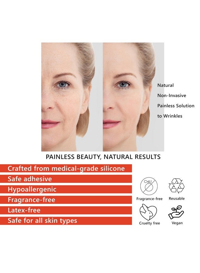 DoSensePro - Forehead Wrinkle Patch & 4 Reusable Silicone Face Patches Set: Includes Eye Wrinkle Patches & Smile Line Patches - Improves Skin Texture, Prevent Wrinkles & Enhance Facial Radiance - Image 2