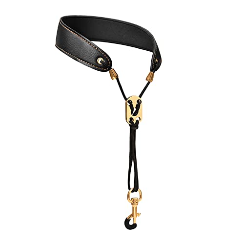Miwayer Sax Neck Strap Professional Saxophone Harness Leather Padded Soft Neck Sling Adjustable For Baritone Alto Tenor Soprano Baritone And Bari Sax - Image 1