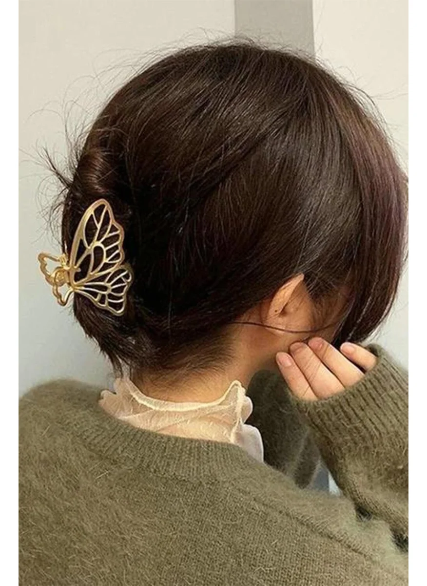 باهلس Gold Color Metal Butterfly Latch Buckle