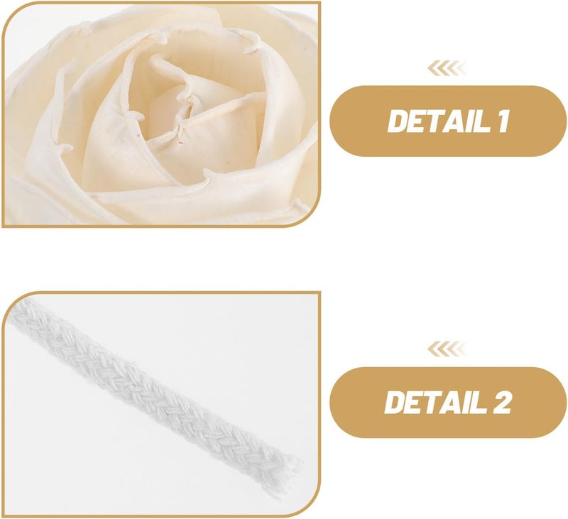 3pcs Rose Reed Diffuser: Rose Diffuser Sticks Fragrance Flower Stick Aromatherapy Essential Oil Replacement for Home Scent Decor Living Room Bedroom Office 8 Cm/3.15 Inch - Image 3