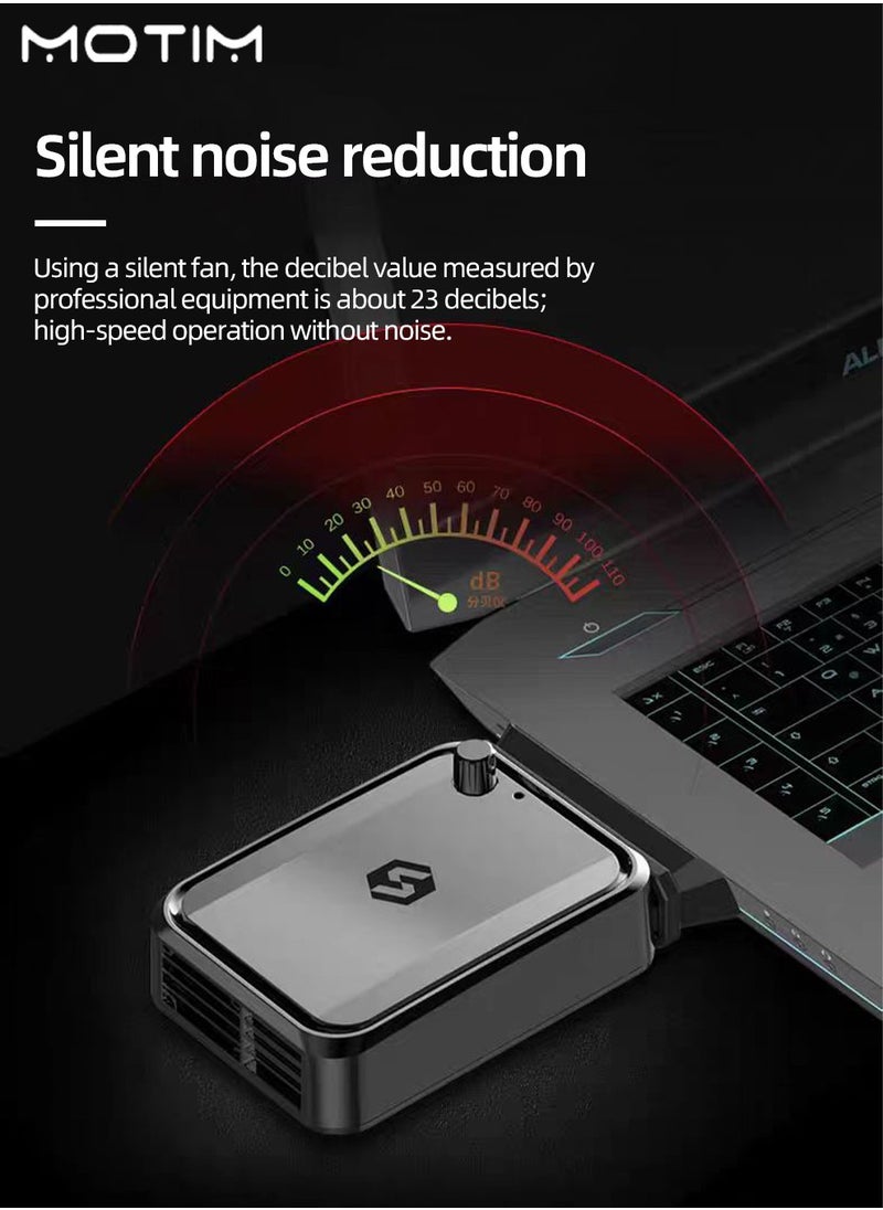 Motim - Laptop Cooler for iPad/Surface pro/Samsung Tablet, USB Plug Exhaust Fan, Side Suction Laptop Notebook Cooler Fan - Image 1