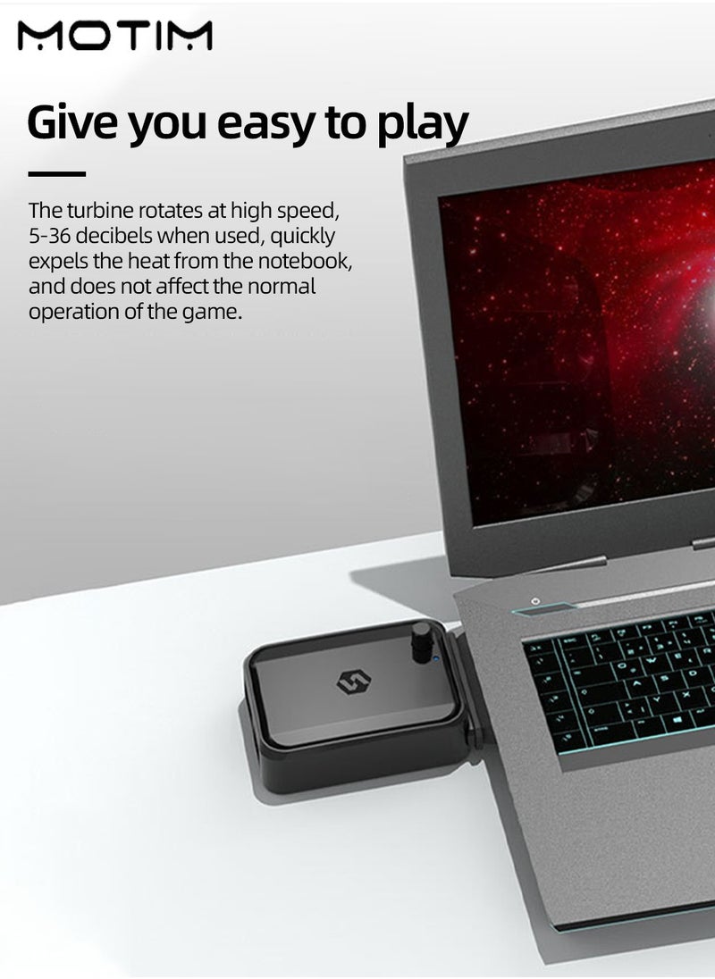 Motim - Laptop Cooler for iPad/Surface pro/Samsung Tablet, USB Plug Exhaust Fan, Side Suction Laptop Notebook Cooler Fan - Image 1