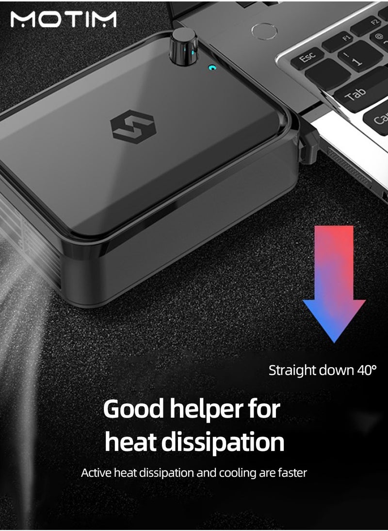 Motim - Laptop Cooler for iPad/Surface pro/Samsung Tablet, USB Plug Exhaust Fan, Side Suction Laptop Notebook Cooler Fan - Image 1