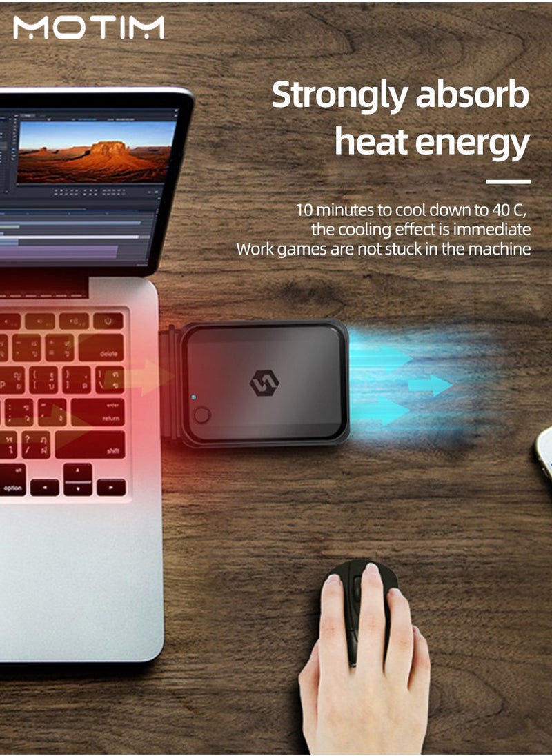 Motim - Laptop Cooler for iPad/Surface pro/Samsung Tablet, USB Plug Exhaust Fan, Side Suction Laptop Notebook Cooler Fan - Image 1