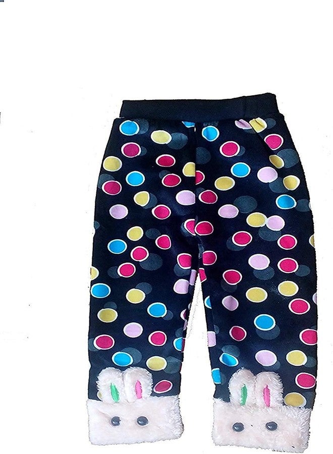 V3E جوارب شتوية مخملية من الصوف من V3E للبنات الصغيرات | جوارب شتوية ناعمة (متعددة الألوان، مقاس كبير) - (عبوة من قطعتين) - Image 3