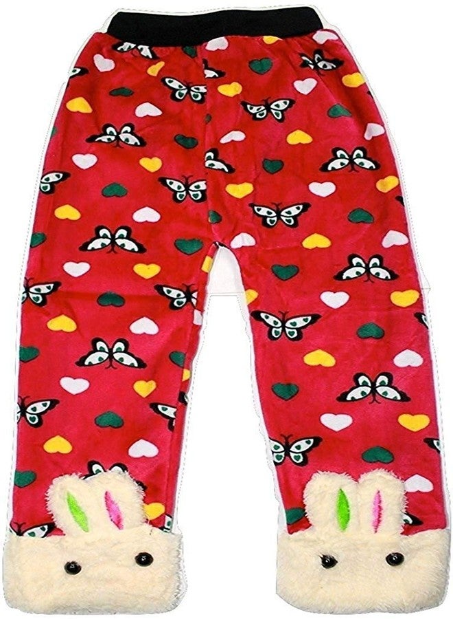 V3E جوارب شتوية مخملية من الصوف من V3E للبنات الصغيرات | جوارب شتوية ناعمة (متعددة الألوان، مقاس كبير) - (عبوة من قطعتين) - Image 2