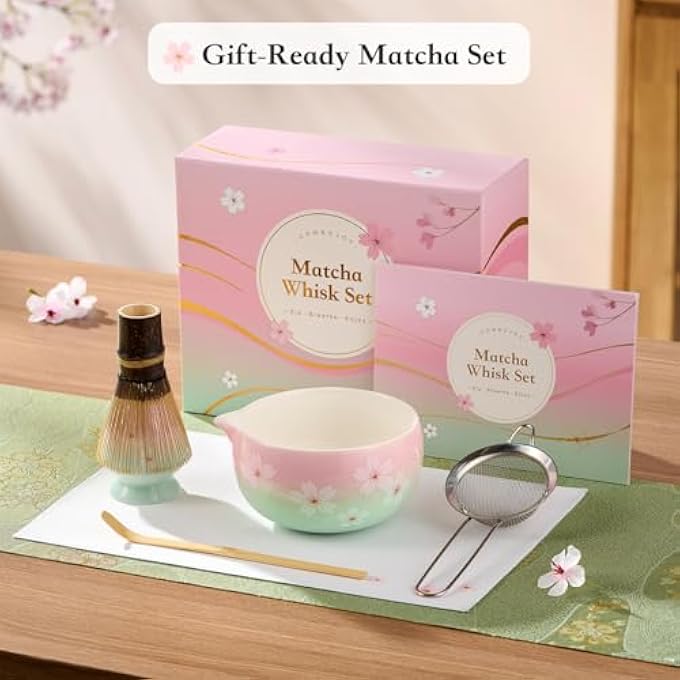 ComboJoy Matcha Whisk Set Sakura - Image 3